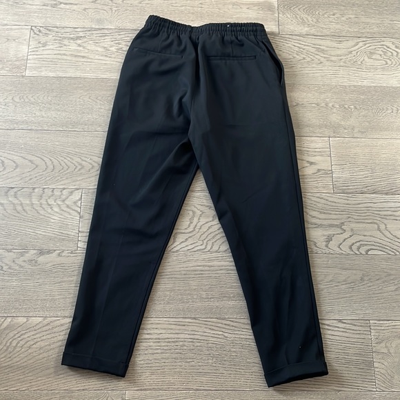 Black zara jogger pants stretch waist size 30 - Picture 2 of 2